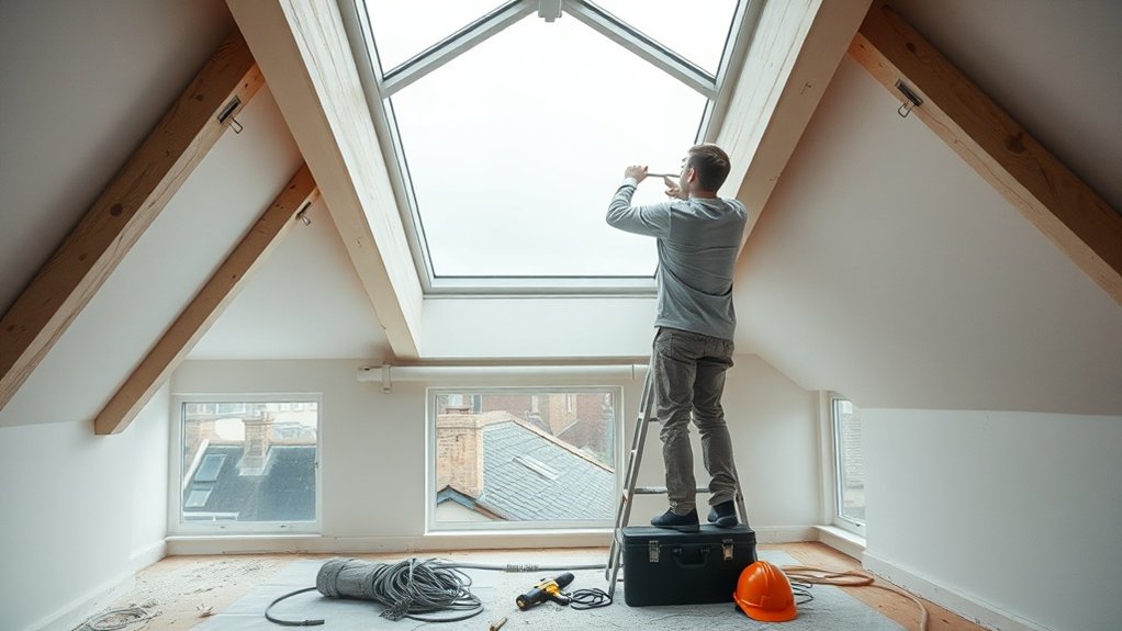 Electric Skylight Installation Witney