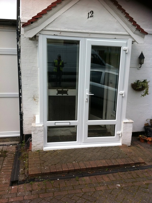 uPVC French doors fitted as front entrance in Witney