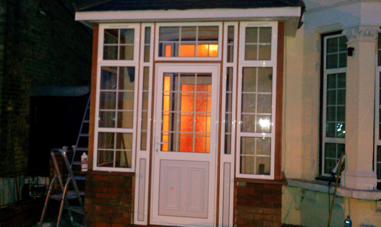 uPVC porch with Georgian bar glazing installed in Witney